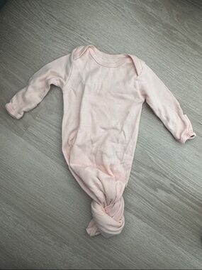 Pink Knotted Infant One-Piece Bodysuit